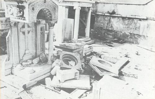 Greek cemetery in Constantinople destroyed by the Turks.