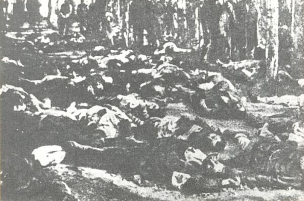 Armenians massacred in a forest.