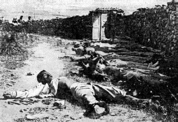 Armenians massacred by the Turks.