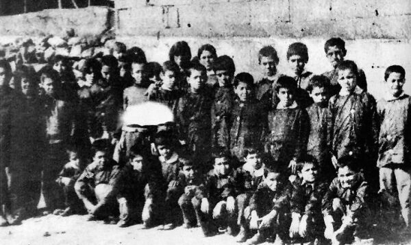 Assyrian orphans in Eastern Turkey.