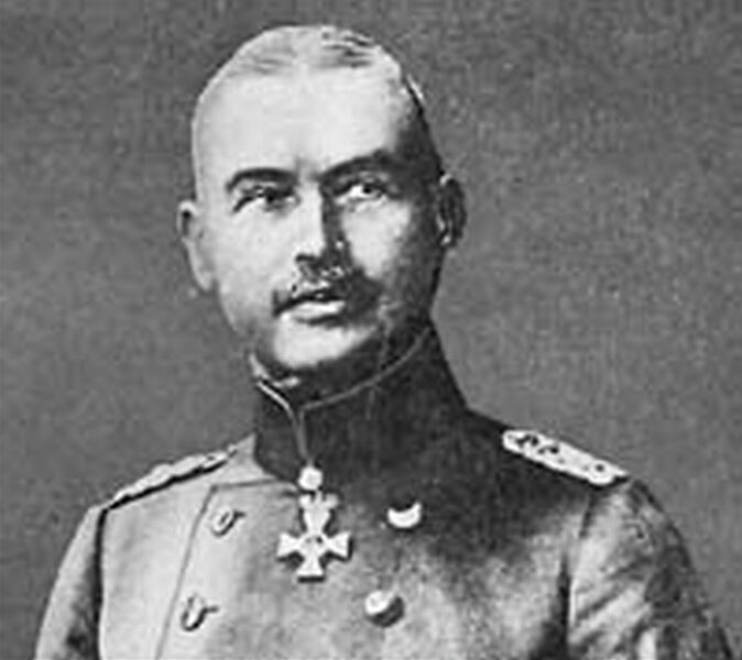 General Liman von Sanders. Sent by the Kaiser to reorganize the Turkish army in preparation for the war.