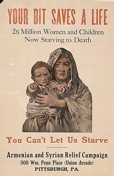YOUR BIT SAVES A LIFE 2½ Million Women And Children Now Starving To Death You Can't Let Us Starve (...)