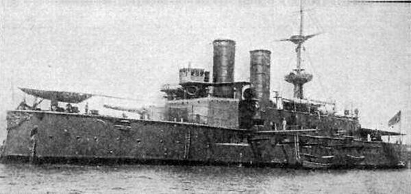 The Turkish battleship "Messudiyah".