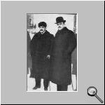Talaat Pasha, ex-Grand Vizier of Turkey and Richard von Khlmann, German negotiator and later Foreign Minister.