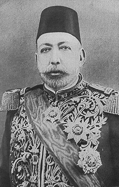 Mohammed V, late Sultan of Turkey, brother of Abdul Hamid, "the great assassin".