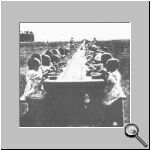 A long table for orphans.