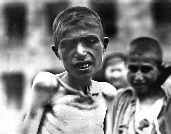 Orphan boys. Survivors of the Genocides.