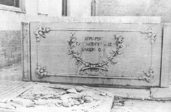 A desecrated grave of a Patriarch.