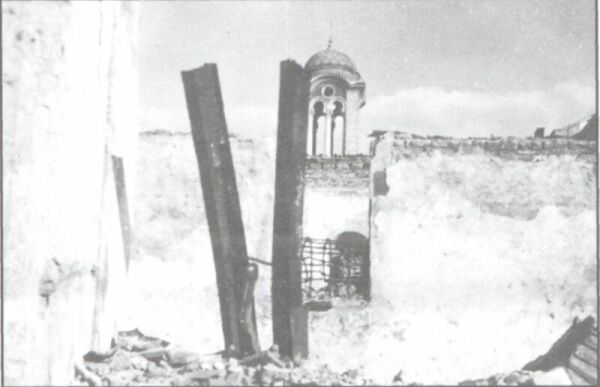 Destruction of the Church Agios Minas of Ypsomatheion.
