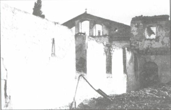 Destruction of the Church Agios Minas of Ypsomatheion.