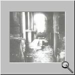 Destroyed interior of the Church of Evangelistrias.