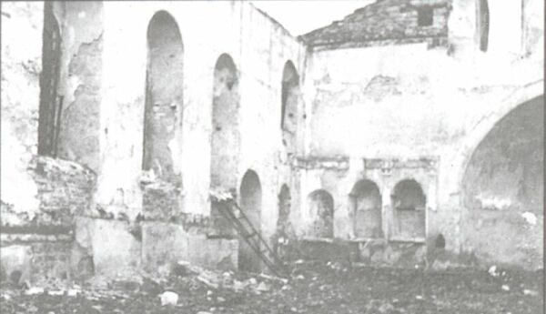 Destruction of the Church of Virgin Mary.