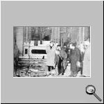 Inspection of the interior of a destroyed church.