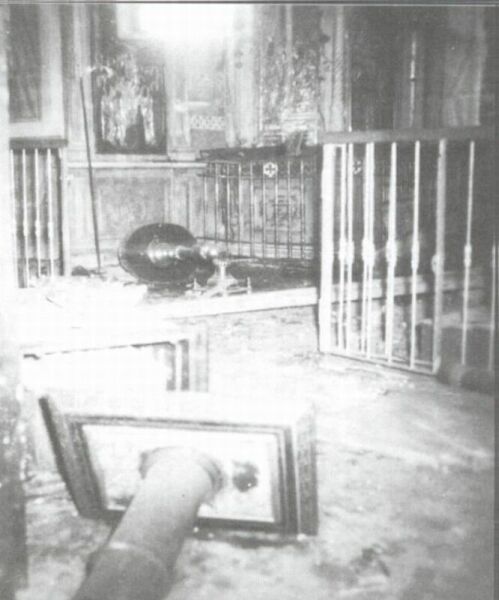 Destruction of the interior of Church of Zoodochos.