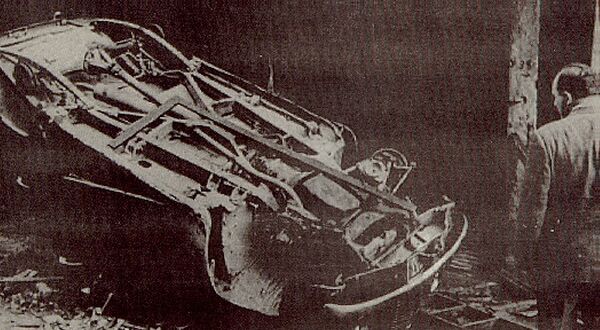 One of the many cars of Hellenes destroyed by the Turkish mobs.