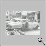 Cars of Hellenes destroyed by the Turkish mob.