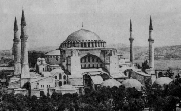 Saint Sophia: after the Turks turned it into a mosque.