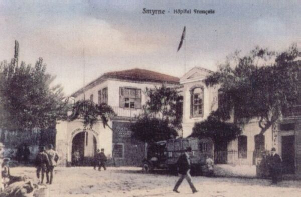 The French Hospital in Smyrna: before the fire.
