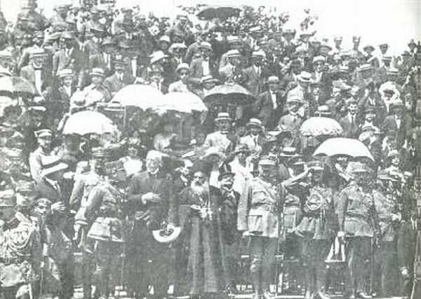 Celebration at the Stadium of Panionios Sport Club.