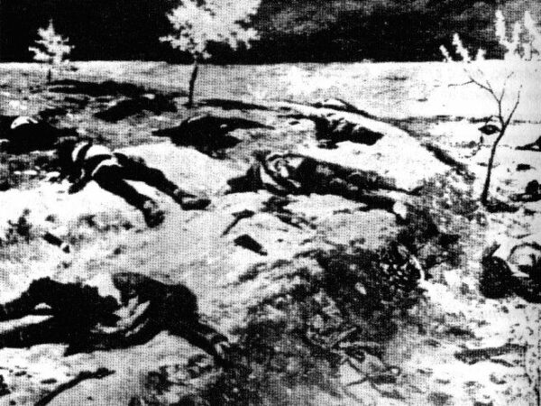 Hellenic villagers from Kerasond, Pontos, massacred by the Turks.