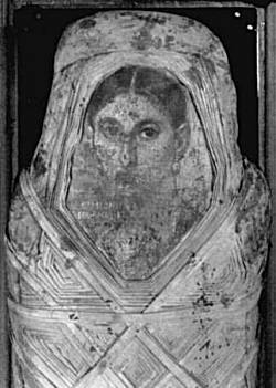 Mummy portrait of Hermione, grammatike (woman of letters)