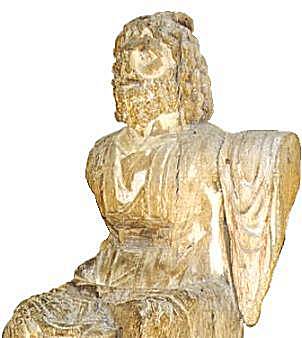  Wooden statue of the god Serapis