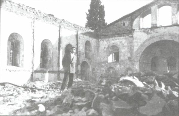 Destruction of the Church Agios Minas of Ypsomatheion.