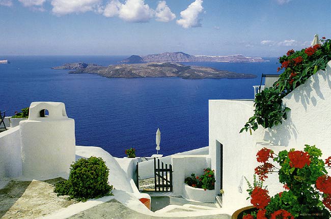 greece santorini island greek landscapes islands spots many travel