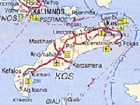 Map of Kos Island